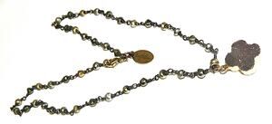 Mary Kathryn Amethyst Druzy Pendant Necklace Gold Tone Bezel Silver Bead Chain